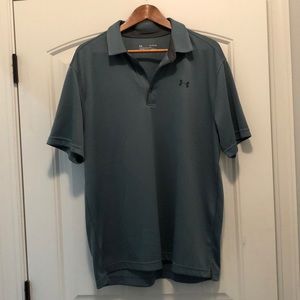 Men’s Under Armour HeatGear Polo shirt, XL, green